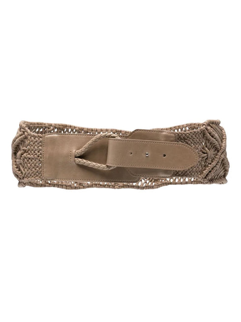 braided leather belt